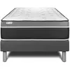 VITALIT Ensemble Vital Care 90 X 190 Cm Sommier Kit Gris