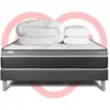 VITALIT Pack Prêt A Dormir Vital Care 180 X 200 Cm Sommier Kit Gris