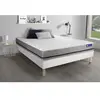 Actisom Ensemble matelas ACTILATEX SOFT 3 zones de confort sommier KIT blanc