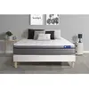 Actisom Ensemble 90x190 Matelas Mémoire de forme Sommier kit Blanc