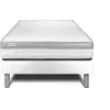 VITALIT Ensemble Vital Relax 90 X 200 Cm Sommier Kit Blanc