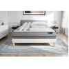 Actisom Pack sommier kit matelas Mémoire de forme avec couette et oreillers