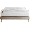 Non communiqué Ensemble sommier matelas LE PAISIBLE 180x200cm Mémoire de forme BioVisco - Ep. 24cm + sommier kit Beige