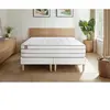 Non communiqué Ensemble sommier matelas LE DOUILLET 180x200cm Mémoire de forme BioVisco - Maxi épaisseur 26cm + double sommiers Blanc