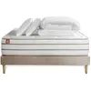 Marmottes & Co Pack sommier kit matelas  Mémoire de forme avec couette et oreillers
