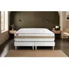 Non communiqué Ensemble sommier matelas LE RAFFINÉ 200x200cm Ressorts ensachés + Mémoire de forme BioVisco - Maxi épaisseur 26cm + double sommiers Blanc