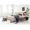 Non communiqué Ensemble sommier matelas LE RAFFINÉ 200x200cm Ressorts ensachés + Mémoire de forme BioVisco - Maxi épaisseur 26cm + double sommiers Beige