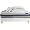 Actisom Pack Prêt A Dormir Matelas Ressorts Ensaches + Memoire De For...