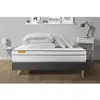 Septnuits Pack Matelas + Sommier Kit Gris 180x200 Memo Luxe Ressorts E...
