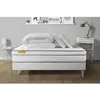 Septnuits Pack Matelas + Sommier Kit Blanc 140x190 Memo Luxe Ressorts ...