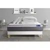 Actisom Pack sommier kit matelas Mémoire de forme 140x200 Blanc Complet