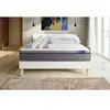 Actisom Pack sommier kit matelas Mémoire de forme 140x200 Blanc Complet