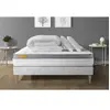 Septnuits Pack Matelas + Sommier Kit Blanc 160x200 Memo Zen Mousse A M...
