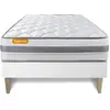 SEPTNUITS Ensemble sommier matelas 90x190 Memo Spring Ressorts ensachés et mémoire de forme - Ferme