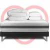VITALIT Pack prêt à dormir VITALMEMO BACK 160 x 200 cm sommier Kit noir noir