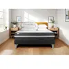 VITALIT Pack prêt à dormir VITALPOWER ZEN 160 x 200 cm sommier Kit noir noir