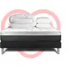 VITALIT Pack Prêt A Dormir Vital Soft 140 X 190 Cm Sommier Kit Noir
