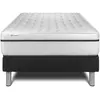 VITALIT Ensemble Vital Spa 90 X 190 Cm Sommier Kit Noir
