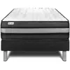 VITALIT Ensemble Vitalpower Zen 90 X 200 Cm Sommier Kit Noir