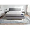 ACTISOM Ensemble sommier matelas 140x190 Actilatex night - 20 cm - Très ferme - sommier kit gris
