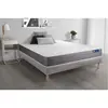 ACTISOM Ensemble sommier matelas 140x200 Actilatex dream - 22 cm - Mi-ferme - sommier kit gris