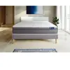 ACTISOM Ensemble sommier matelas 140x200 Actilatex zen - 26 cm - Equilibré - sommier kit gris