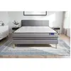 ACTISOM Ensemble sommier matelas 180x200 Actiflex night - 20 cm - Très ferme - sommier kit gris