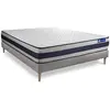 ACTISOM Ensemble sommier matelas 180x200 Actiflex ergo - 24 cm - Ferme - sommier kit gris