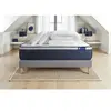 Actisom Pack sommier kit matelas Hybride 140x200 Gris Oreiller couette