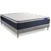 ACTISOM Ensemble sommier matelas 140x200 Actiflex max - 26 cm - Ferme - sommier kit gris