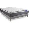 ACTISOM Ensemble sommier matelas 200x200 Actiflex plus - 26 cm - Très ferme - sommier kit gris