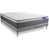 ACTISOM Ensemble sommier matelas 140x200 Actiflex plus - 26 cm - Très ferme - sommier kit gris