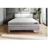 ACTISOM Ensemble matelas Mémoire de forme ACTIMEMO TOUCH 120x190 3zones de confort + sommier KIT gris 120 x 190 cm Gris