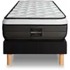 Prestige literie Ensemble Suite sommier Kit Noir