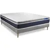 Actisom Ensemble 140x190 cm sommier kit gris