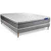 ACTISOM Ensemble sommier matelas 180x200 Actimemo zen - 26 cm - Equilibré - sommier kit gris