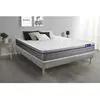 Actisom Ensemble 90x200 Matelas Mémoire de forme Sommier kit Gris