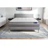 ACTISOM Ensemble sommier matelas 140x200 Actimemo night - 20 cm - Très ferme - sommier kit gris