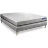 Actisom Ensemble matelas ACTIMEMO SOFT 3 zones de confort sommier KIT gris