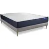 ACTISOM Ensemble sommier matelas 200x200 Actimemo life - 22 cm - Très ferme - sommier kit gris