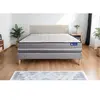 Actisom Ensemble 120x200 Matelas Ressorts ensachés Sommier kit Gris