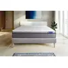Actisom Ensemble 120x200 Matelas Latex et mémoire de forme Sommier kit Gris