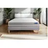 Actisom Ensemble 120x190 Matelas Ressorts ensachés Sommier kit Gris