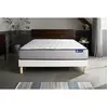 Actisom Ensemble 120x200 Matelas Mémoire de forme Sommier kit Blanc