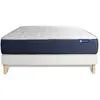 Actisom Ensemble 120x190 Matelas Hybride Sommier kit Blanc