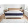 Actisom Ensemble 120x190 Matelas Latex et mémoire de forme Sommier kit Blanc