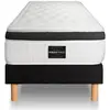 PRESTIGE LITERIE Ensemble Mémoire de forme de confort Equilibré avec sommier tapissier