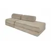 AUTRES Canapé droit convertible 3 places - velours côtelé xl - taupe K...