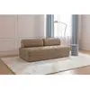 AUTRES Canapé convertible et modulable 3 places en velours marron
