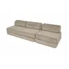 AUTRES Canapé droit convertible 4 places - velours côtelé xl - taupe K...